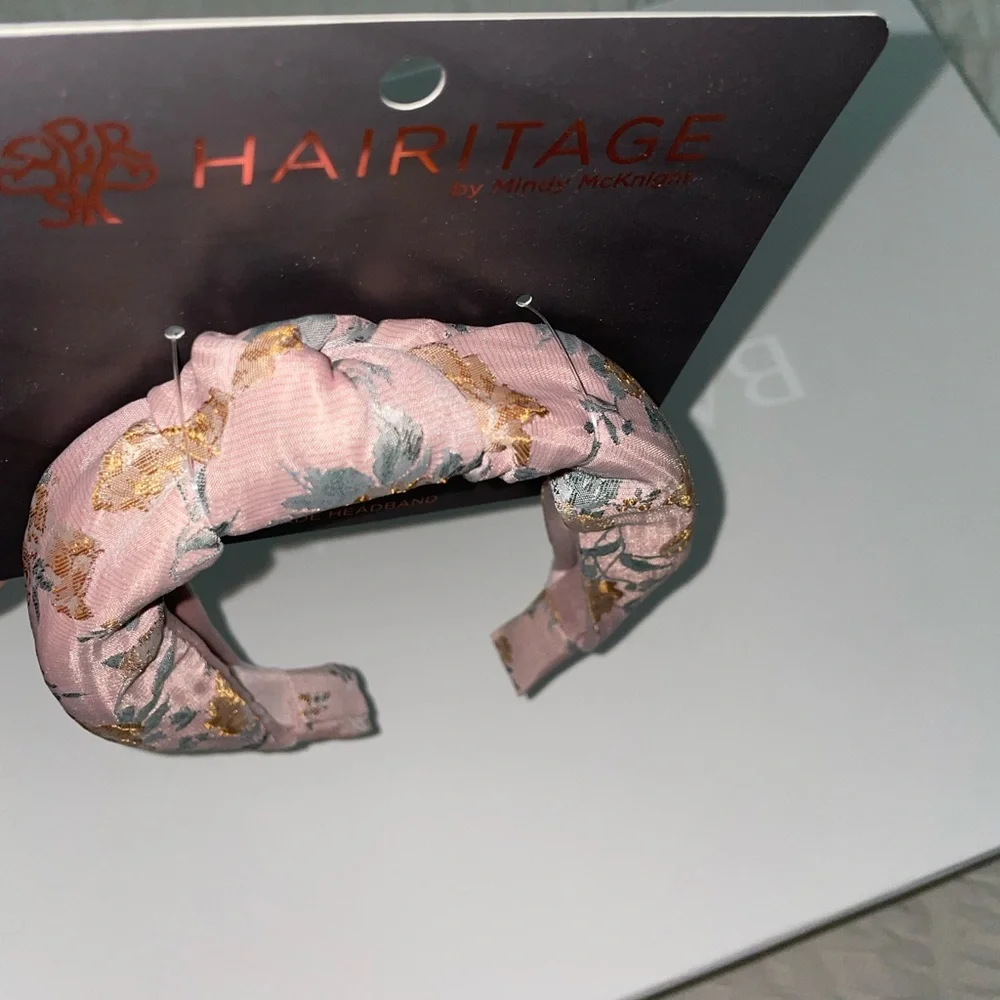 Hairitage‎ Blush Floral Fabric Knot Headband